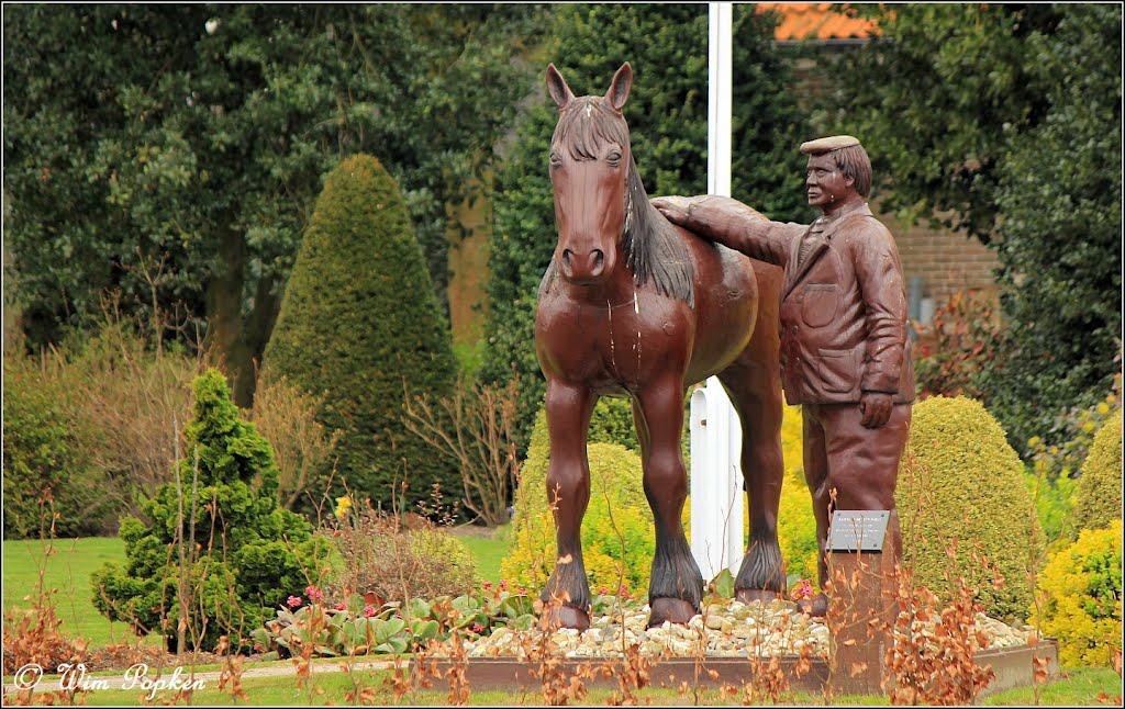 Man en Paard by Wim Popken