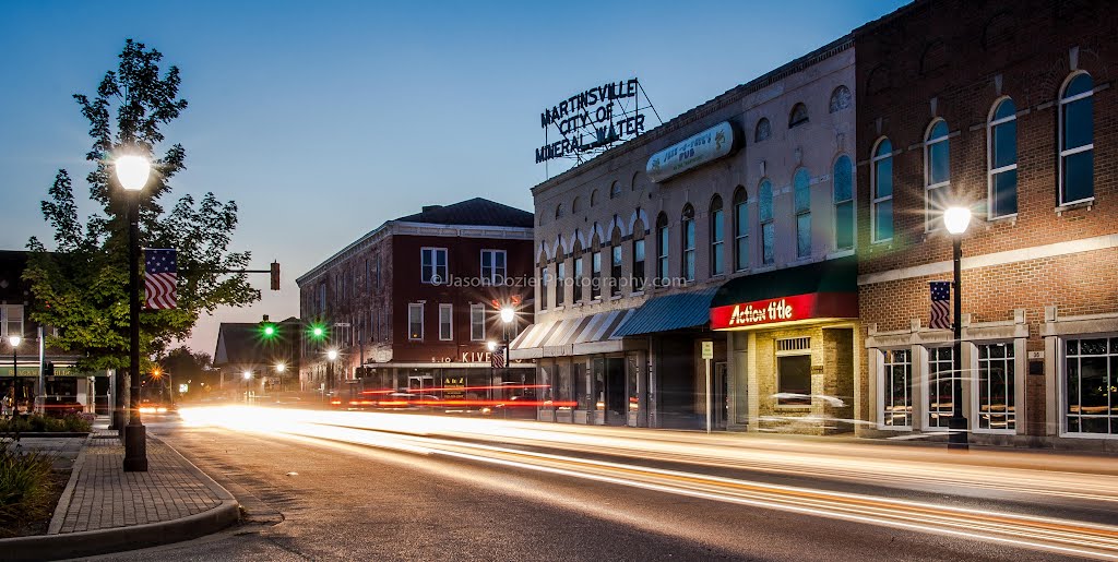 Downtown Martinsville, Indiana by jasondozier