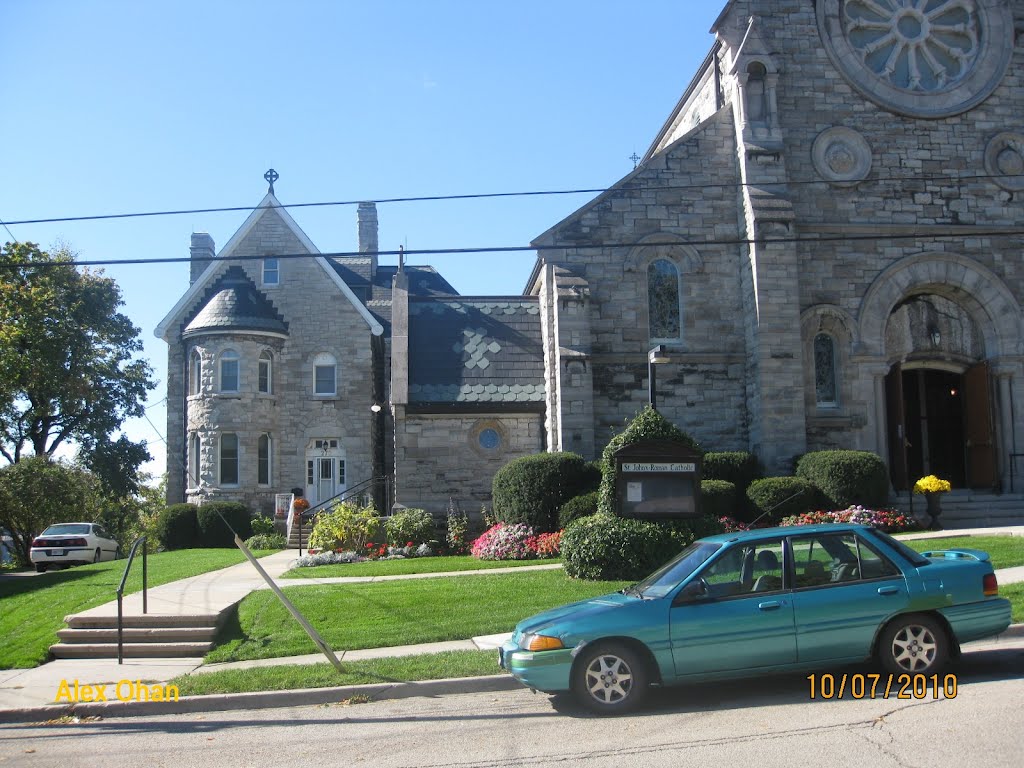 Church in Gananoque town by Alex Ohan