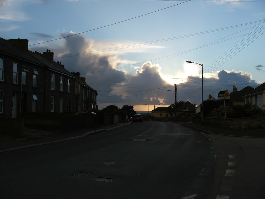 Fore Street Beacon - looking towards Trevu Road by Tristan Barratt