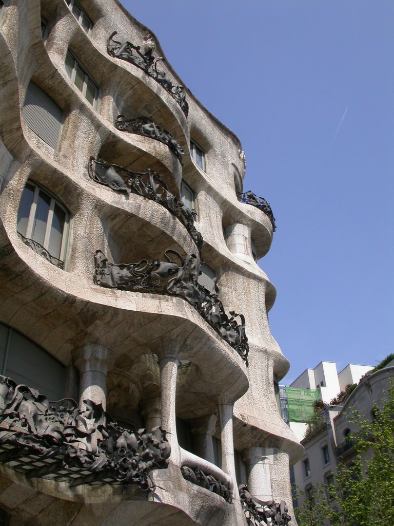 Balconi di Casa Pedrera (Milà) - Barcelona by Lorenzo Bernardi