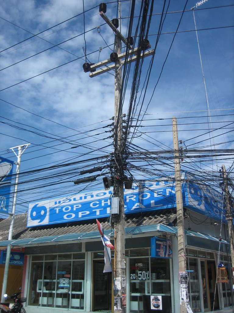 Power lines near Hat Sai Ri by swissbank3737