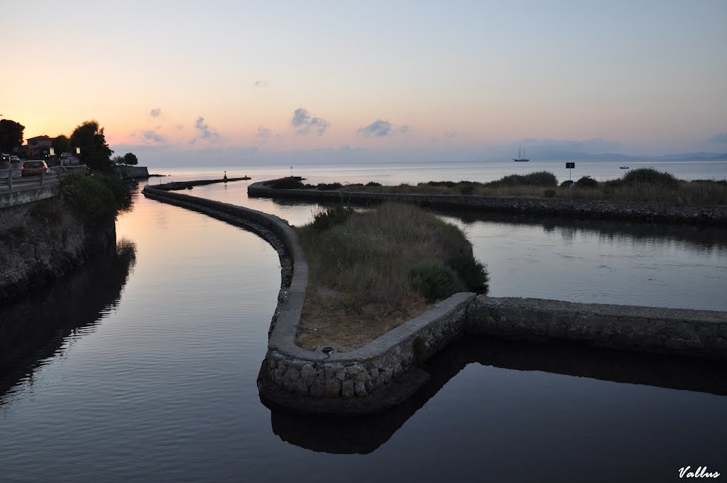 Tramonto dall'imbocco della laguna di Orbetello (GR) by ValLus