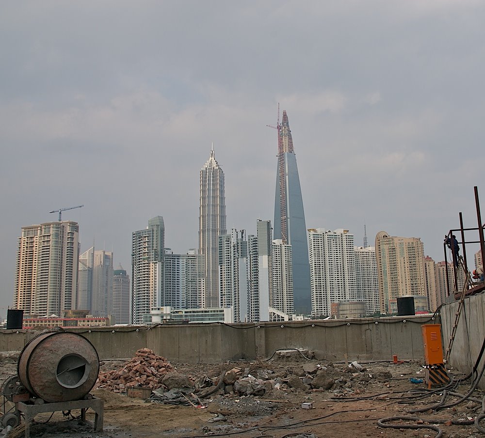 Shanghai Skyline Pudong by Antonio Spiller