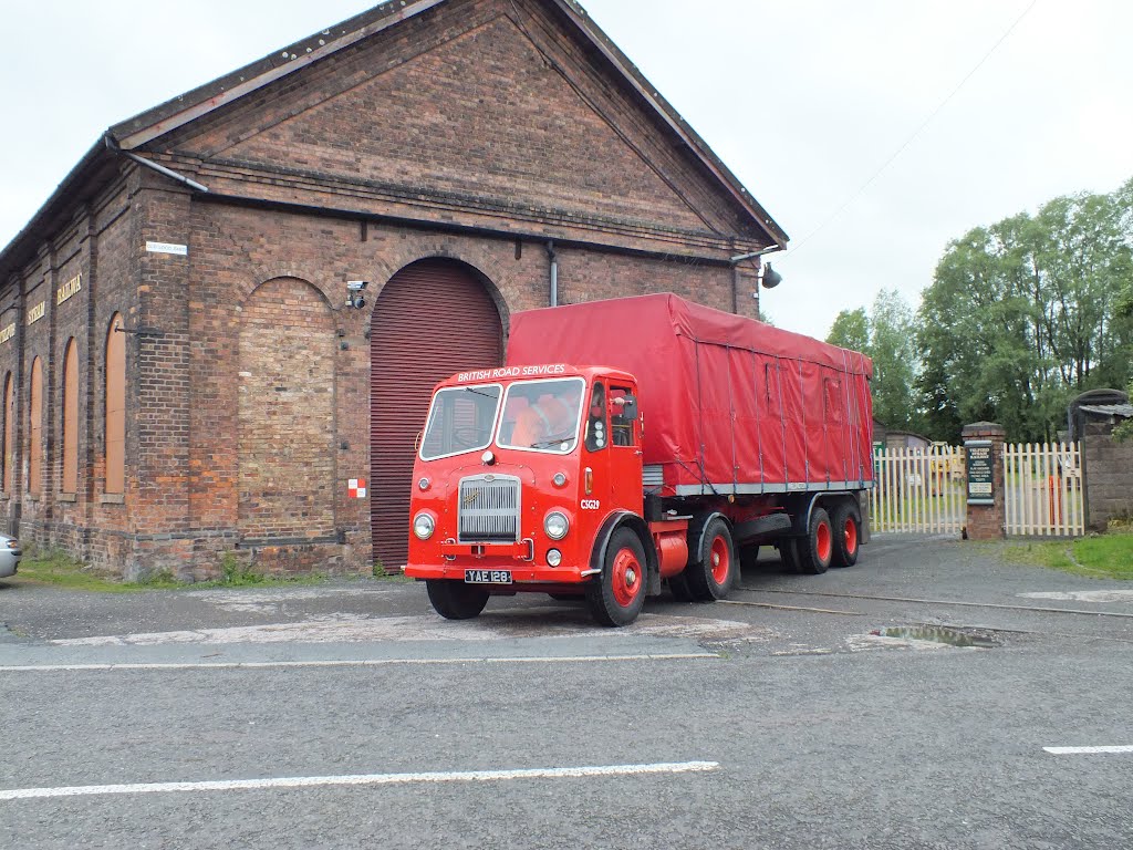 Bristol lorry outside Telford steam railway engine shed by smifffy11