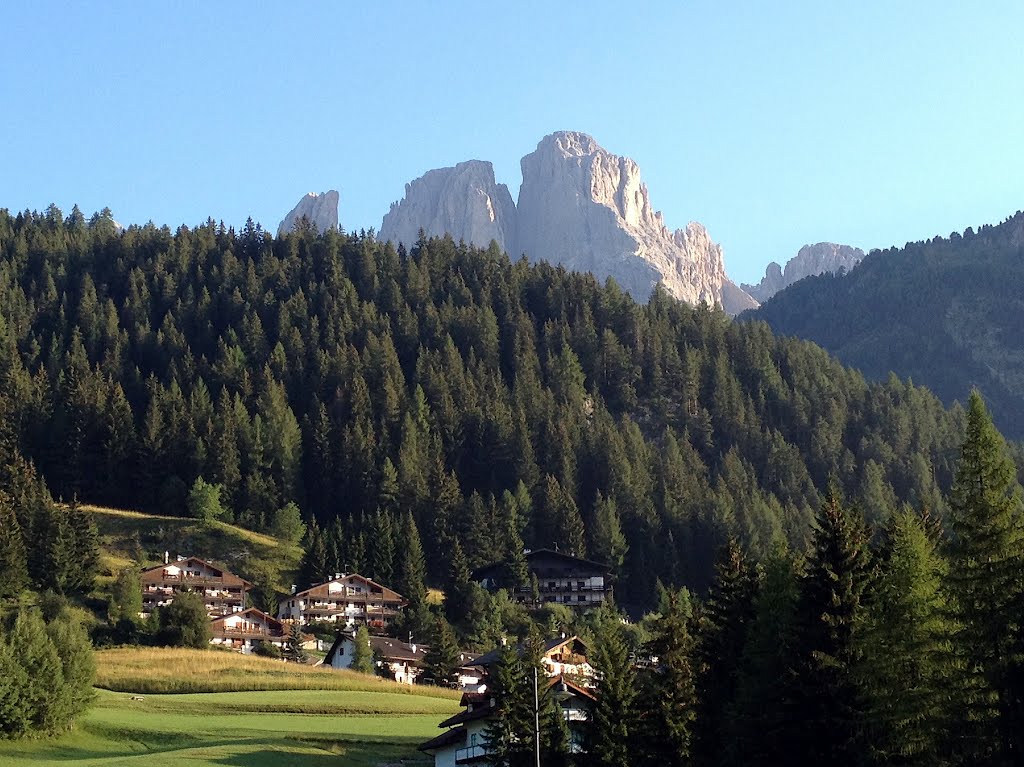 Il Gruppo del Sassolungo-Sassopiatto visto da Campitello di Fassa by Bepix (Giuseppe de Giacometti)