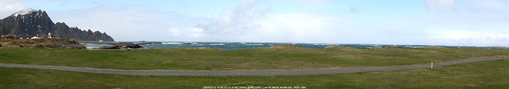 Norway - Nordland - Vesteralen Islands - Panorama from Andeness Camping site - 2322 km in front of you : The North Pole by Pierre Marc