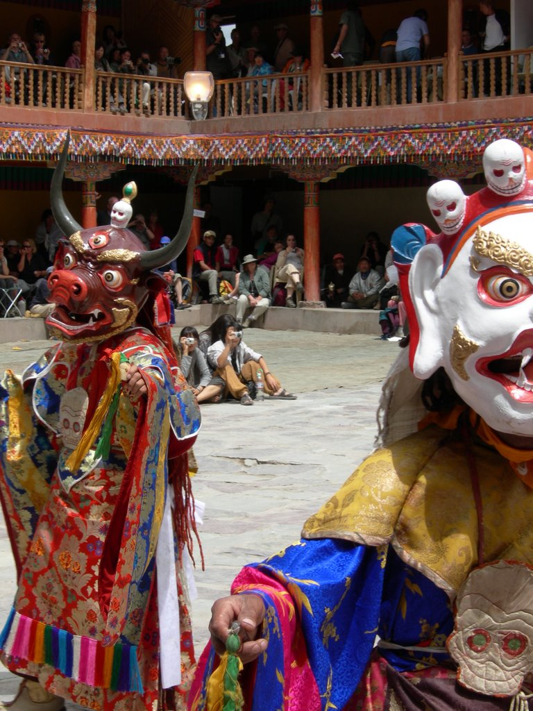 Mask Dancers at Hemis Festival by dking75