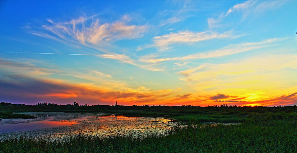 Sunset on Emenka by Slavа