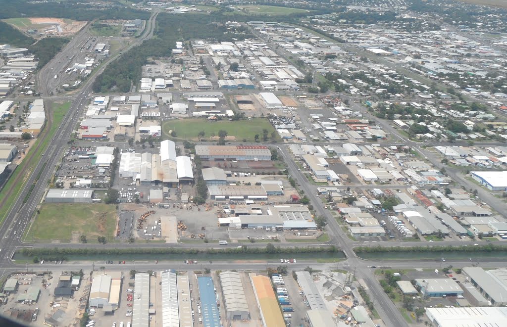 View Looking over PORTSMITH area, with Ray Jones Drive on left, in CAIRNS area, Queensland, on 10-12-2011 by Peter John Tate,