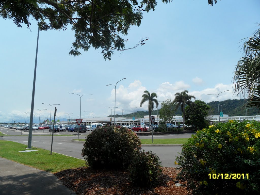 View across to the CAIRNS Domestic Airport Terminal Building and CarPark area, Queensland, 10-12-2011 by Peter John Tate,