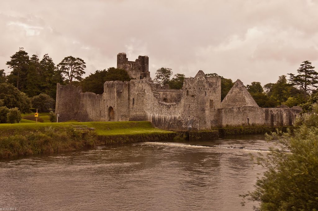 Desmond Castle ruin at river Maigue by khopan