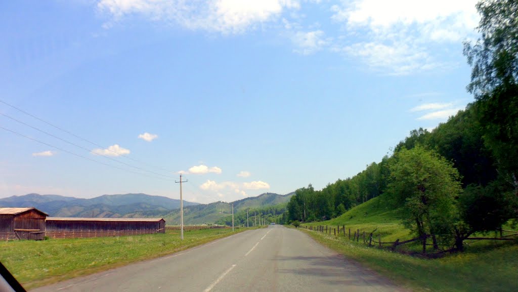 2012-06, Хакасия, автодорога: г. Абаза - п. Малые Арбаты. Село Арбаты/ Khakassia, Arbaty village. by Trapeznikov Pavel