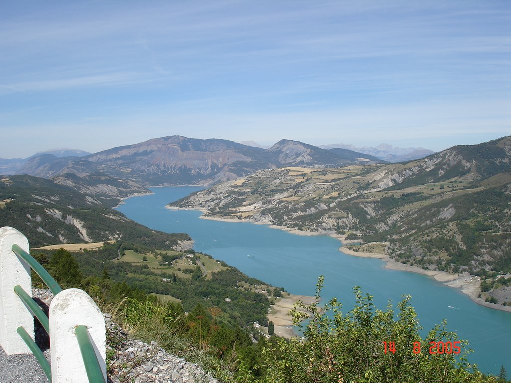 Lac de serre ponçon by blanc frederic