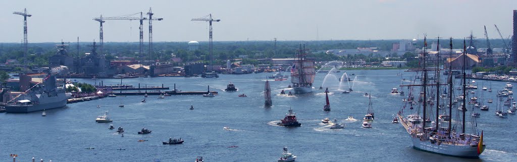 Parade of Sail, Norfolk, Va. by pmcelveen