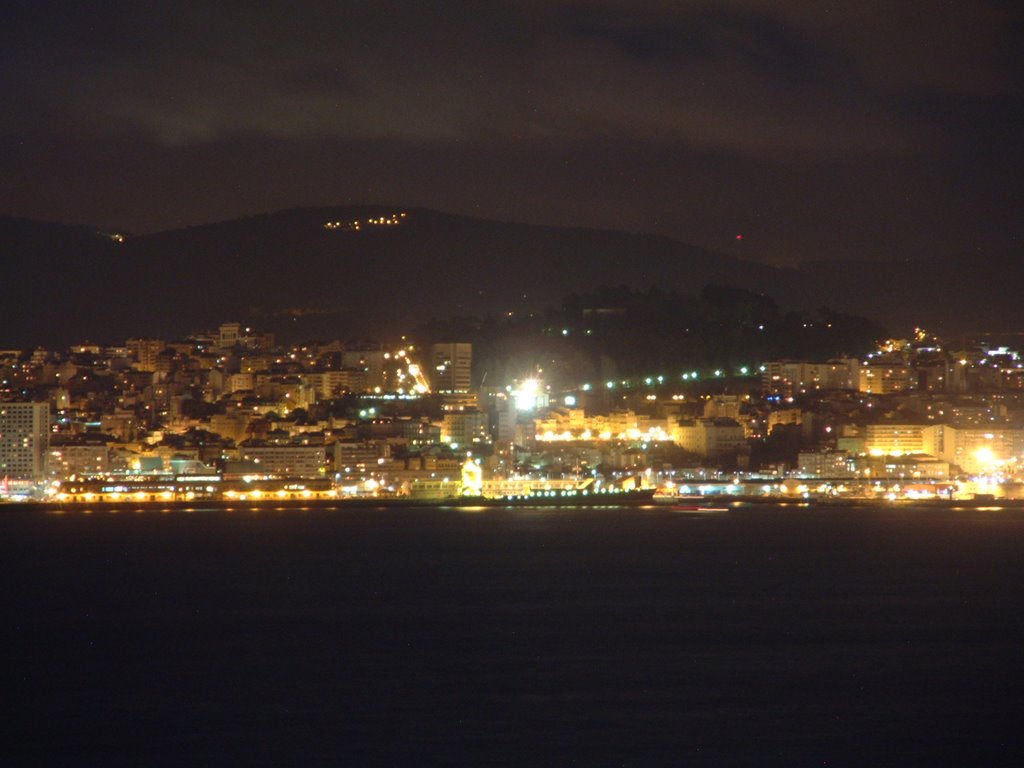 Desde Tirán, vista do centro de Vigo. by enviamelon