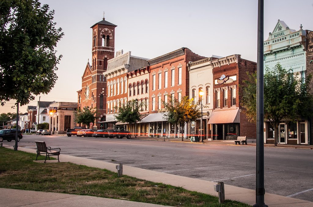 Downtown Greensburg, Indiana - N. Franklin Street by jasondozier