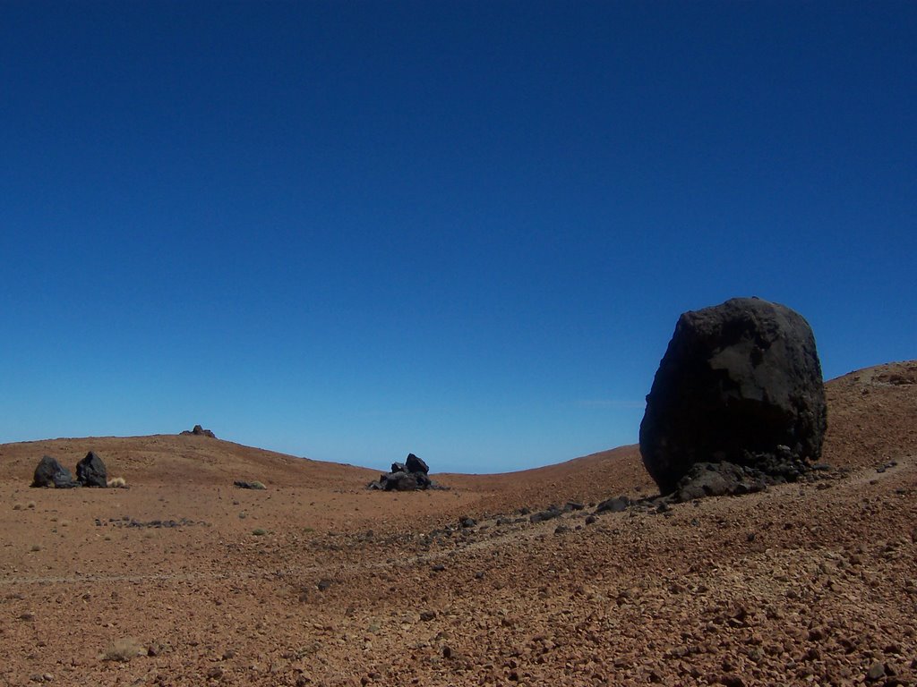 El Teide pumice dessert with large lava stones by amnesia_pl