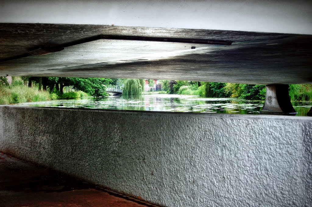 Looking under a bridge in Capelle aan den IJssel, Netherlands by © Andre Speek