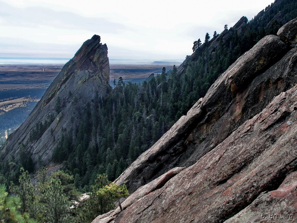 Boulder Flatirons by D.Broberg