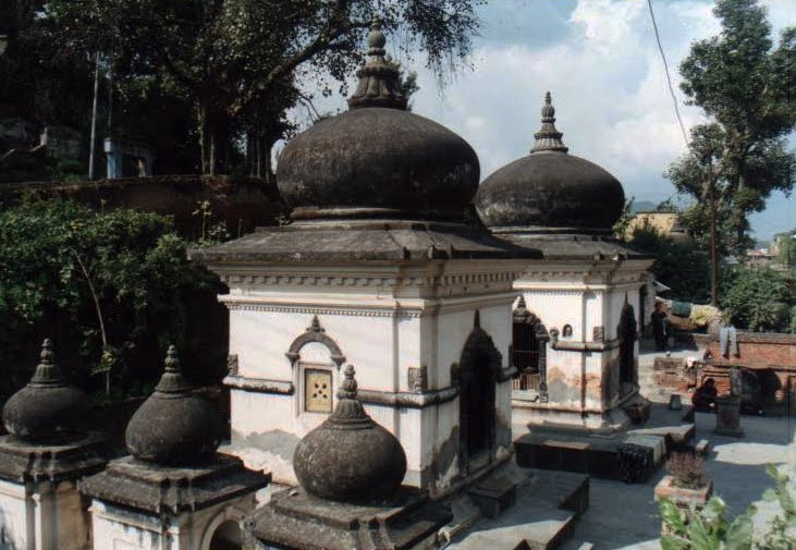 Mandirs below Bijeshwori Hill, Kathmandu by Marco Carnelli