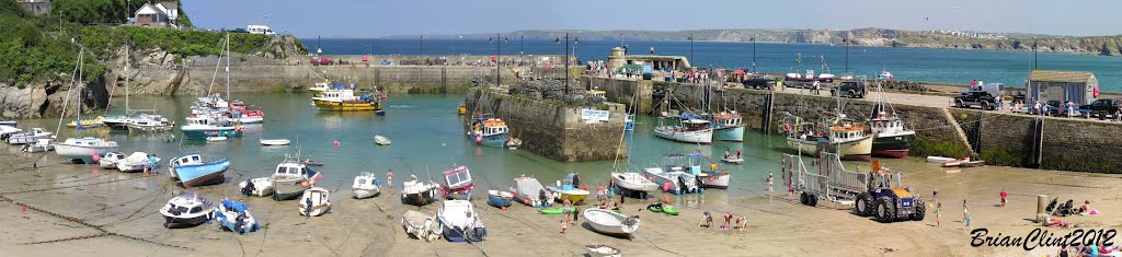 Newquay Harbour, Cornwall,U.K. by Brian Clint