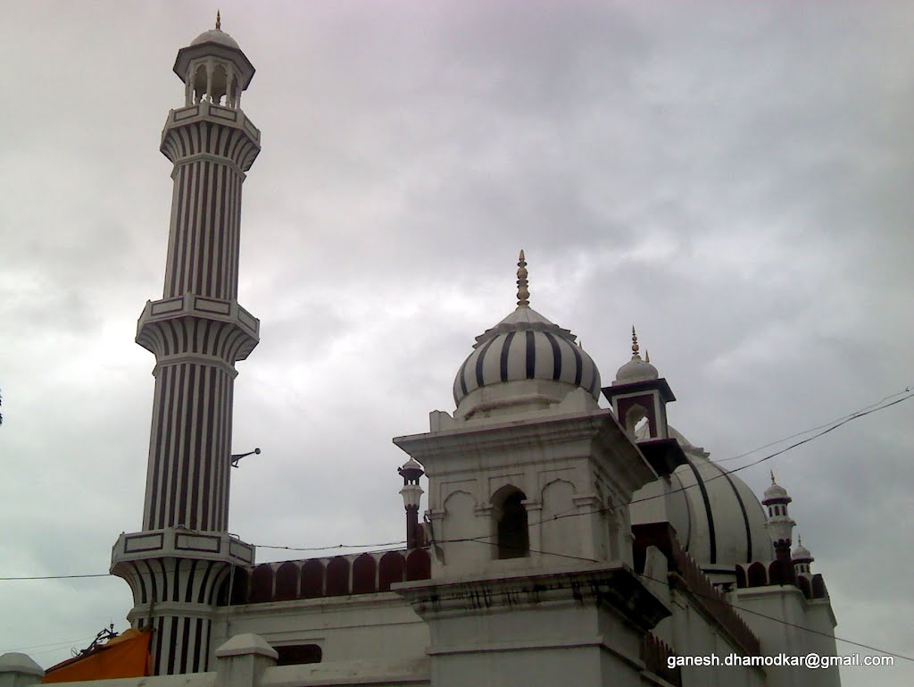 A mosque and the minaret, Amravati by Ganesh Dhamodkar