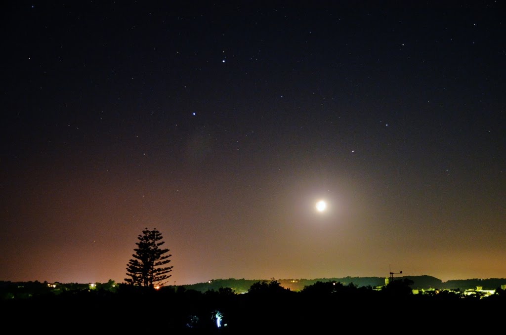 Saturno , Spica , Marte y la Luna . by Pakophot