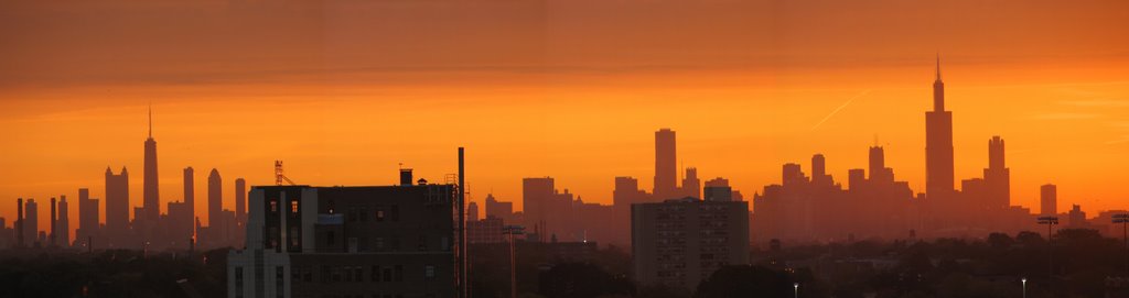 Chicago viewed from Oak Park by Davi Liao