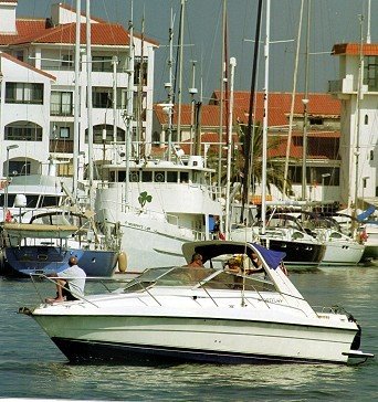 Pleasure boats in Gibraltar by John J. Bautista