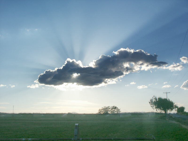 Sun Sets Behind a Cloud (From SW Jericho Ln.) by crashsite