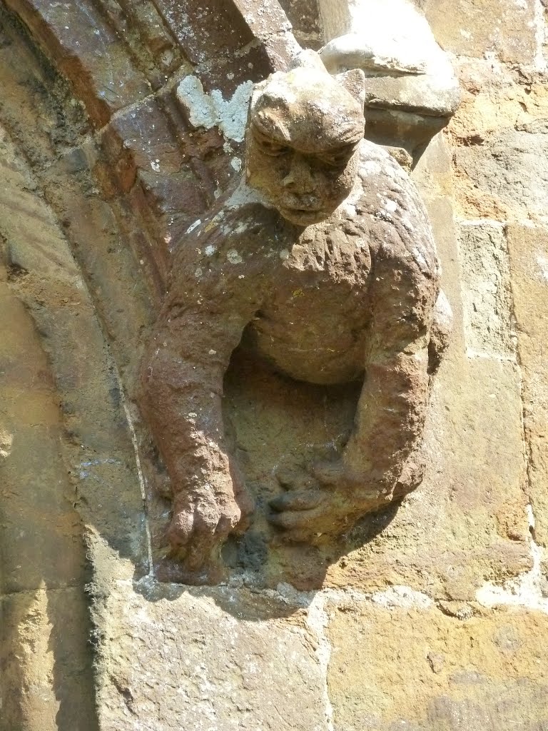 Porch detail at Deddington Church by Kevin J. Norman