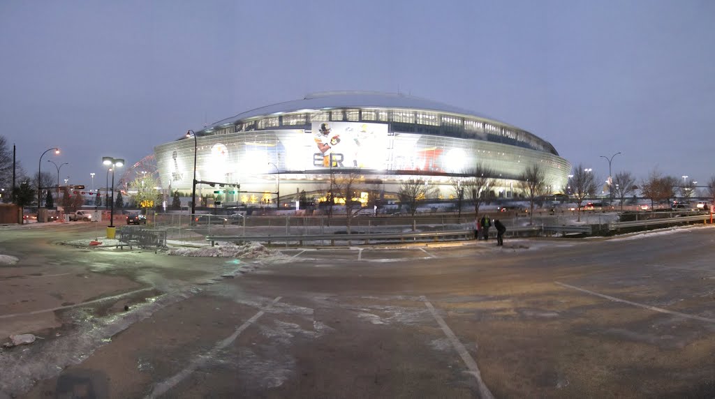 Dallas Cowboys Stadium - Super Bowl by Steve Lamkins Jr.