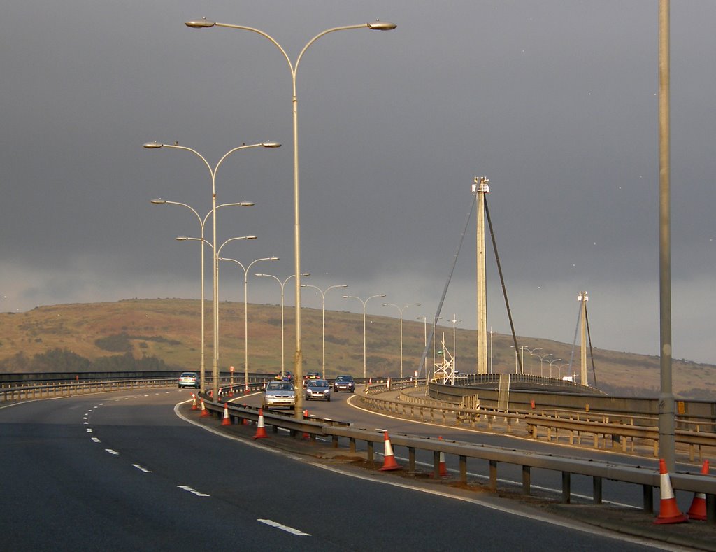 Looking North across the Erskine Bridge by © Douglas MacGregor