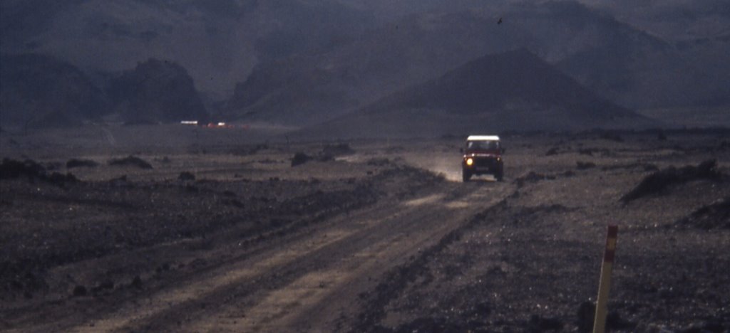 Driving across Odadahraun east of Drekagill by Brendan O'Donoghue