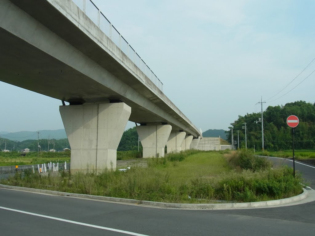 国道169号 高取バイパスの高架橋 Viaduct of Takatori bypass 2012.8.13 by as365n2