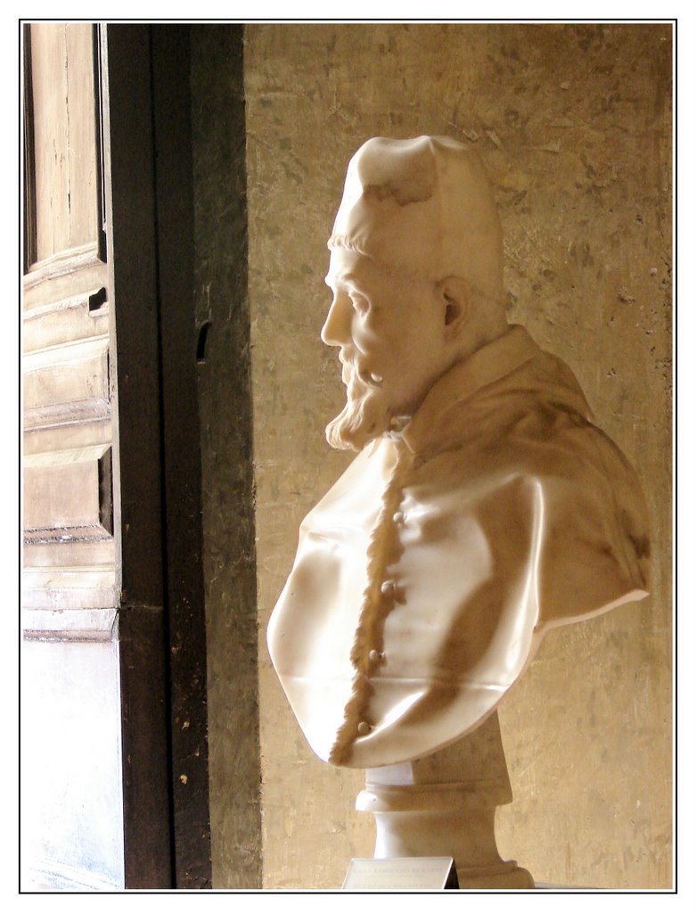 A Bernini sculpture in the National Gallery of Antique Art by The Battle Painter