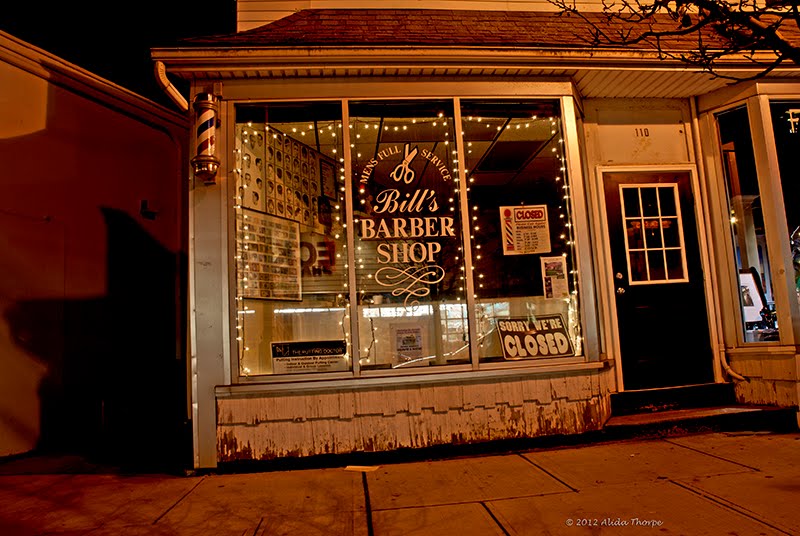 Bill's Barber Shop by Alida Thorpe