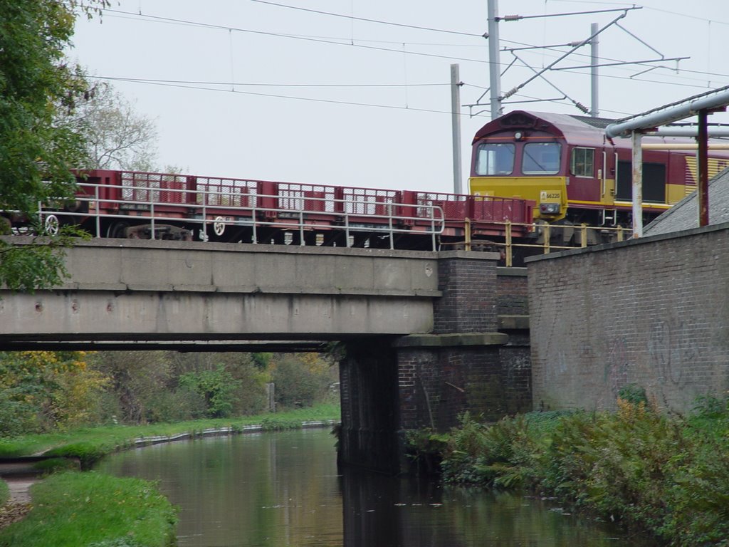 Railway crossing Canal at Armitage by Christine Elliott