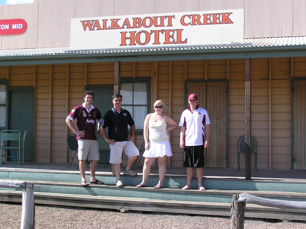 Crocodile Dundee's Walkabout Creek Hotel, McKinlay by Peter Watts