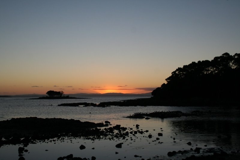 Sunset White Beach. Tasmania by Theo V L