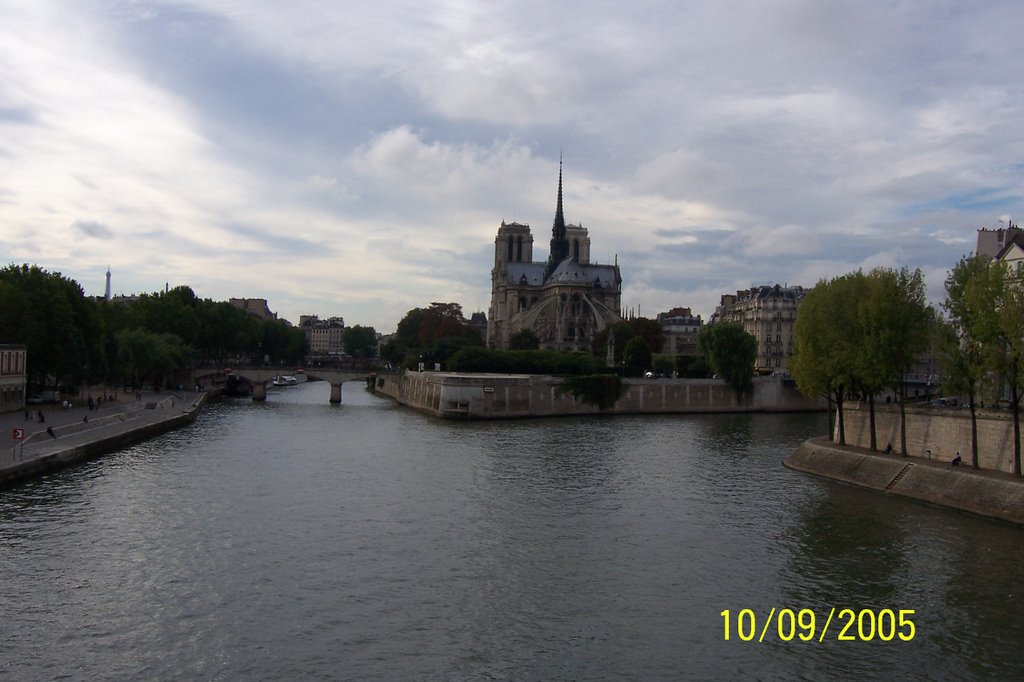 Île de la cité vue de l'île saint louis by Barroso françois