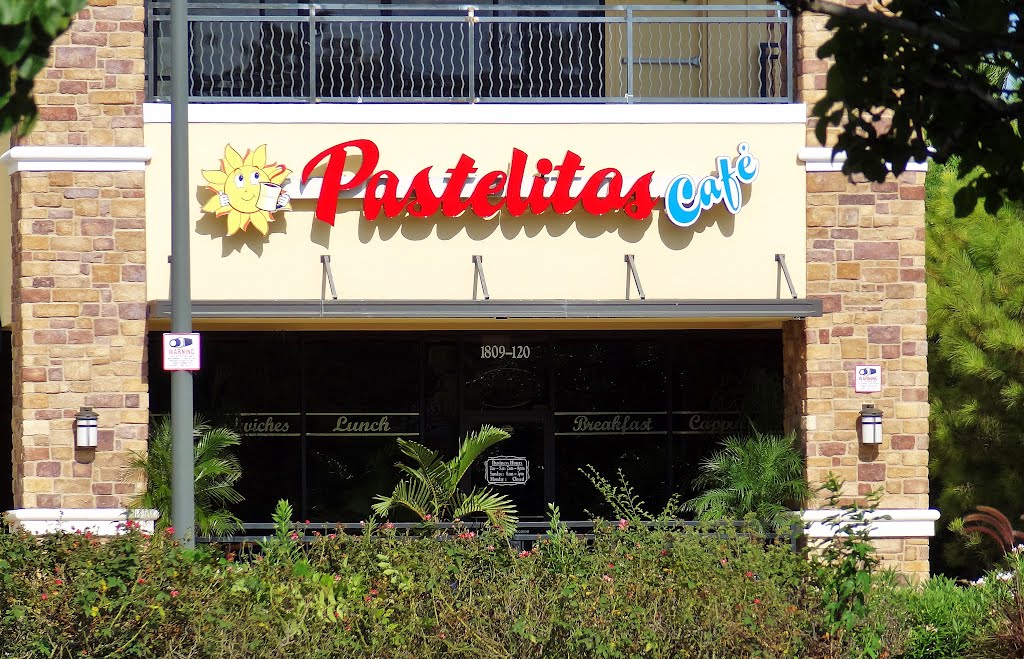 Pastelitos Cafe (view over the hedge) 1809-120 Eldridge Pkwy by WOLFGANG HOUSTON WEST