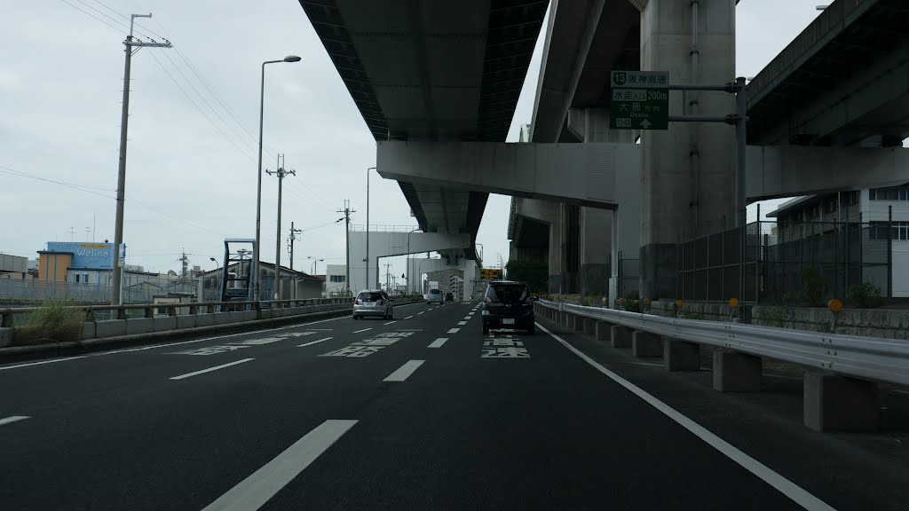 Hanshin Expressway No.13 Higashiosaka Route from Mizuhai to Loop Line Osaka,JAPAN by ajikawakazu