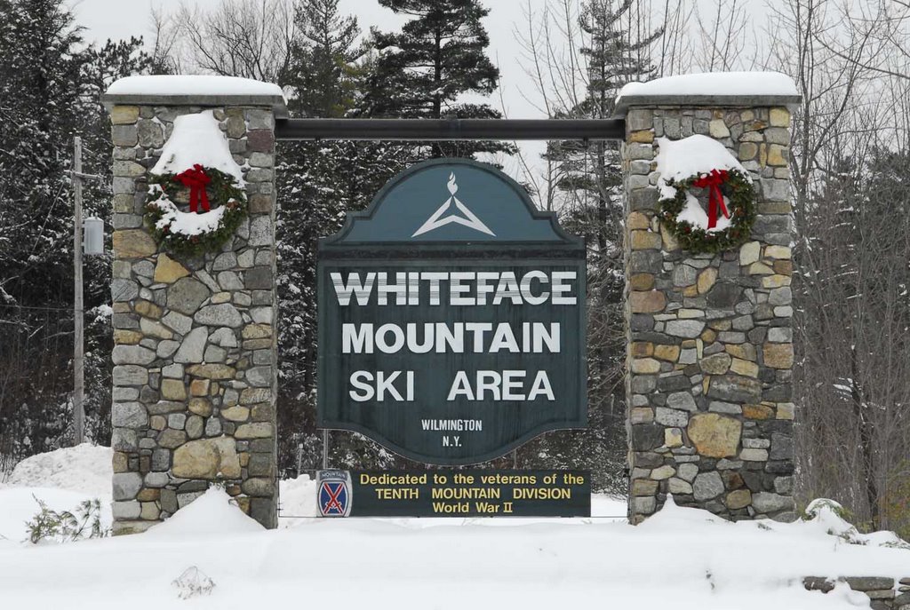 Whiteface mountain ski resort entrance by Slava Mostoviy