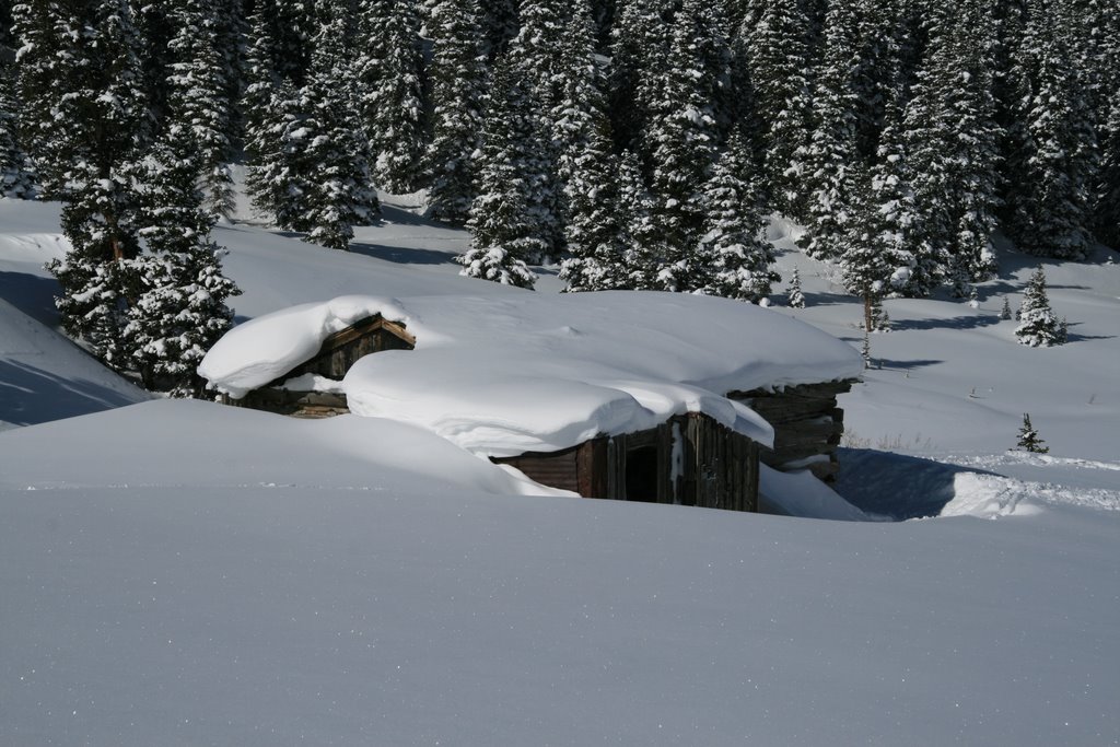 Mayflower Gulch, cabin from Boston Mine by Richard Ryer