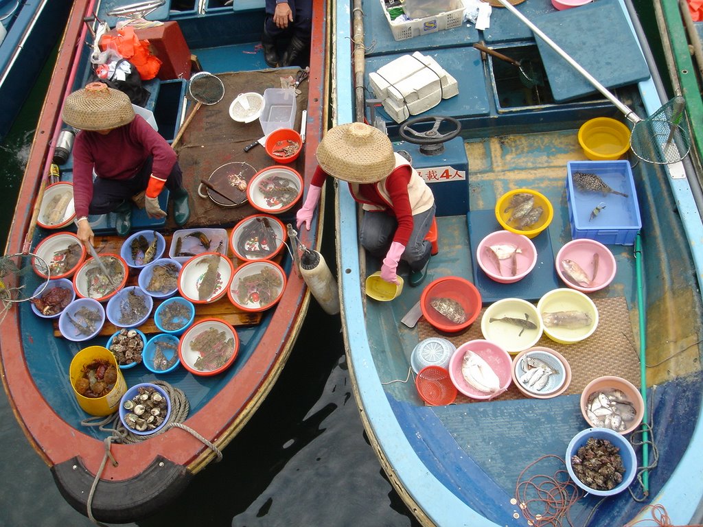 Fishing boats at Sai Kung by massu