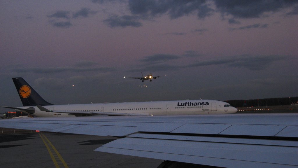 Frankfurt airport from non-EU depart by Guo-Ping