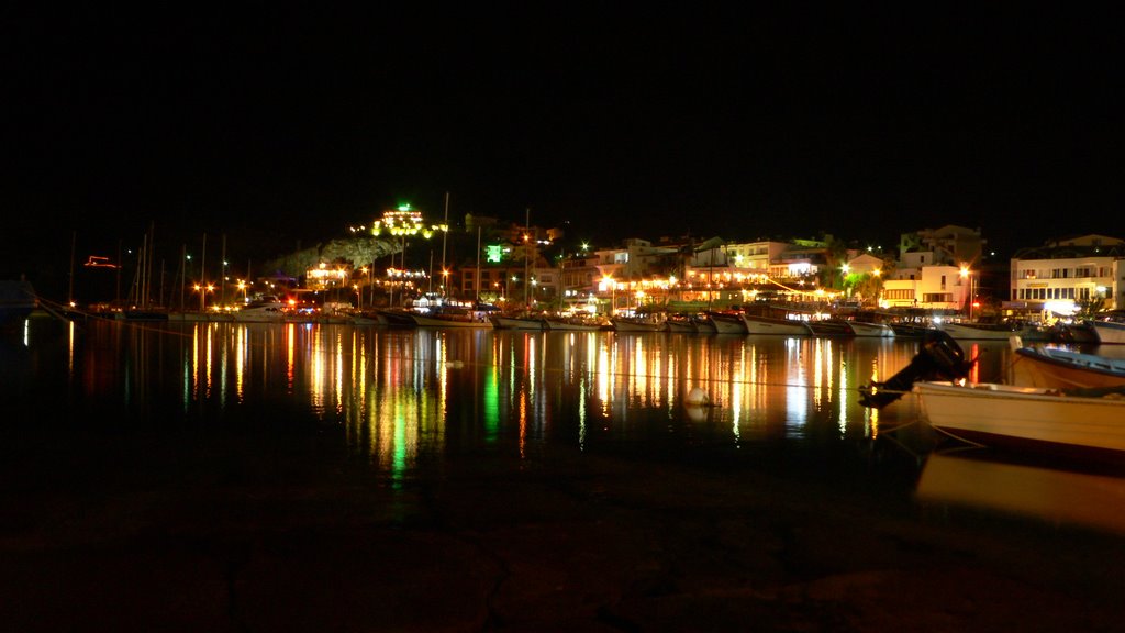 Datca Night view Marina by Erokay