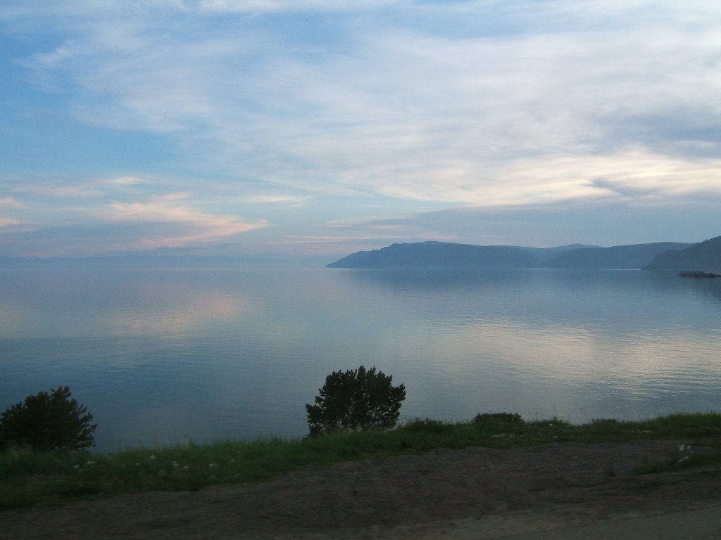 Sunset over lake Baikal by kicha